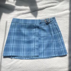 Blue Plaid Women's Skirt